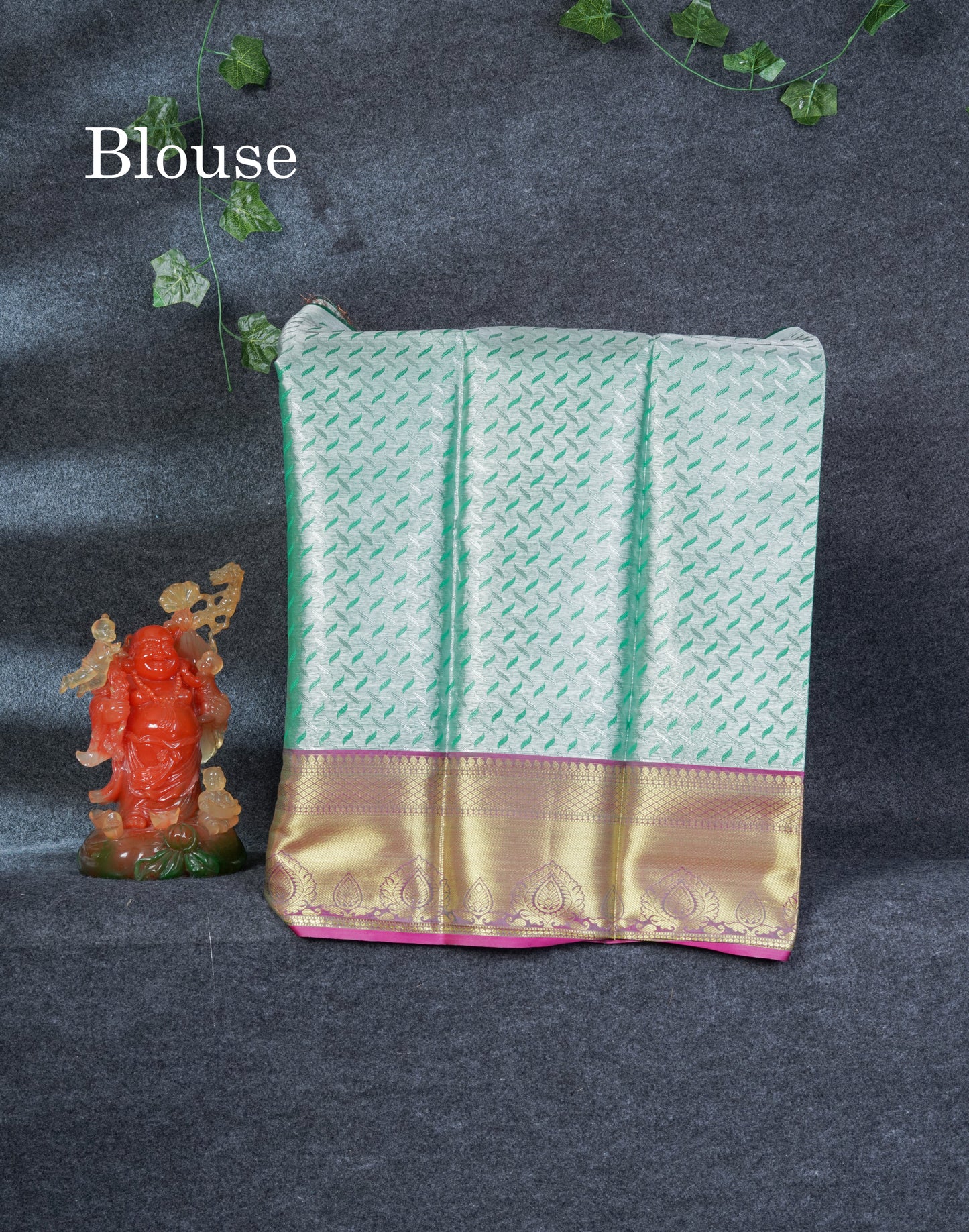 Semi Silk Pattu Pavadai (Neon Green Tissue) With Blouse 27"