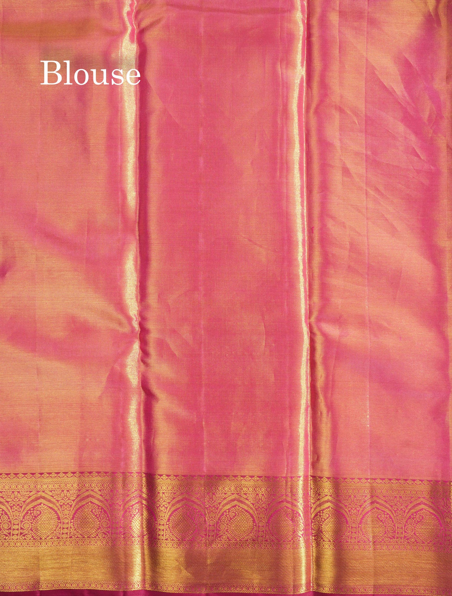 Sandal Tissue Bridal Pure Kanjivaram Silk Saree With Contrast Magenta Border