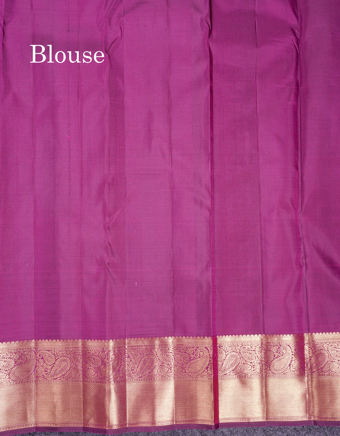 Beautiful Dark Purple Bridal Pure Kanjivaram Silk Saree With Traditional Border