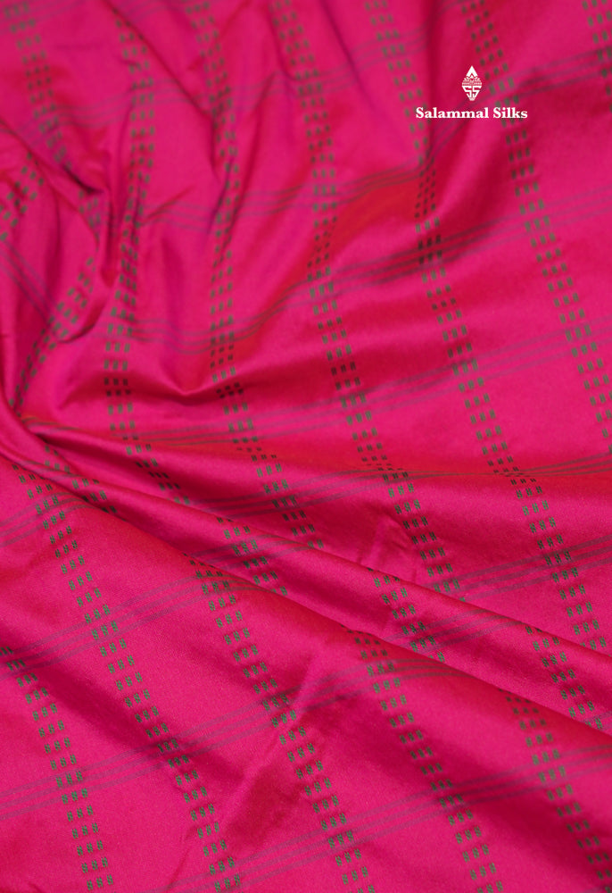 9 Yards Semi Silk Saree Orange Colour with Bottle Green Border