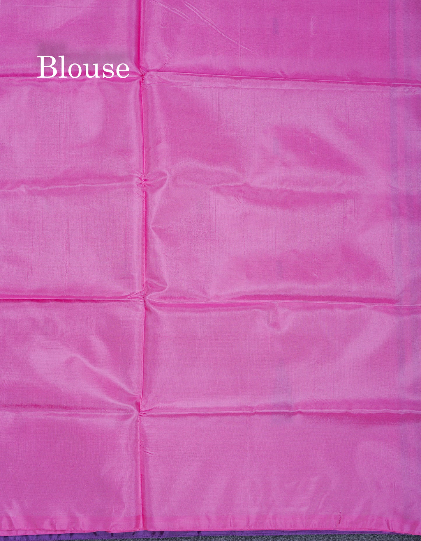 Violet Thread work Buttas Banana Pinth Saree (Vaazhainaar Pattu) With Contrast Pink Blouse