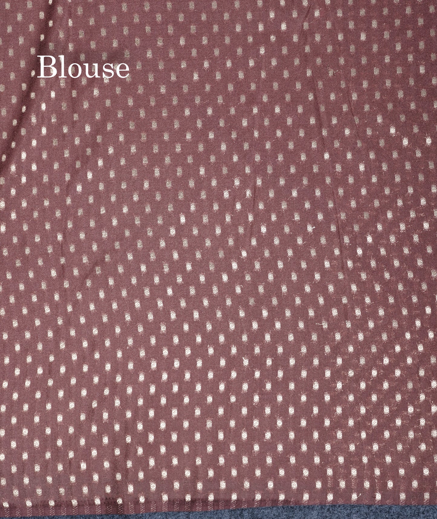 Chocolate Semi Raw Silk Saree With Traditional Self Border