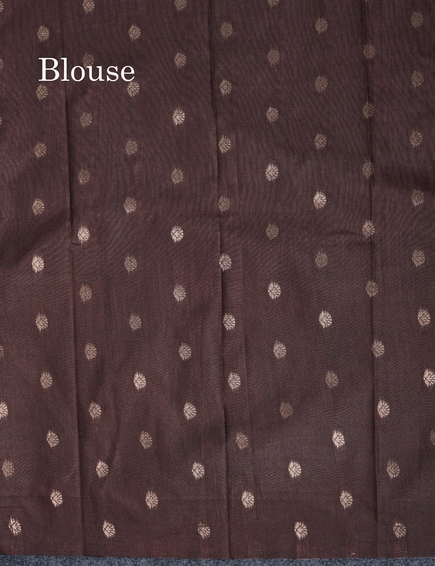 Brown Semi Raw Silk Saree With Fancy Self Border