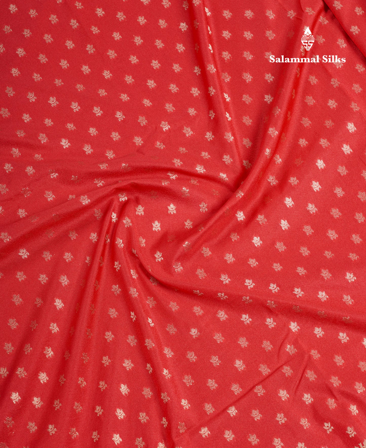 Beautiful Red Semi Georgette Saree With Fancy Self Evening Morning Border