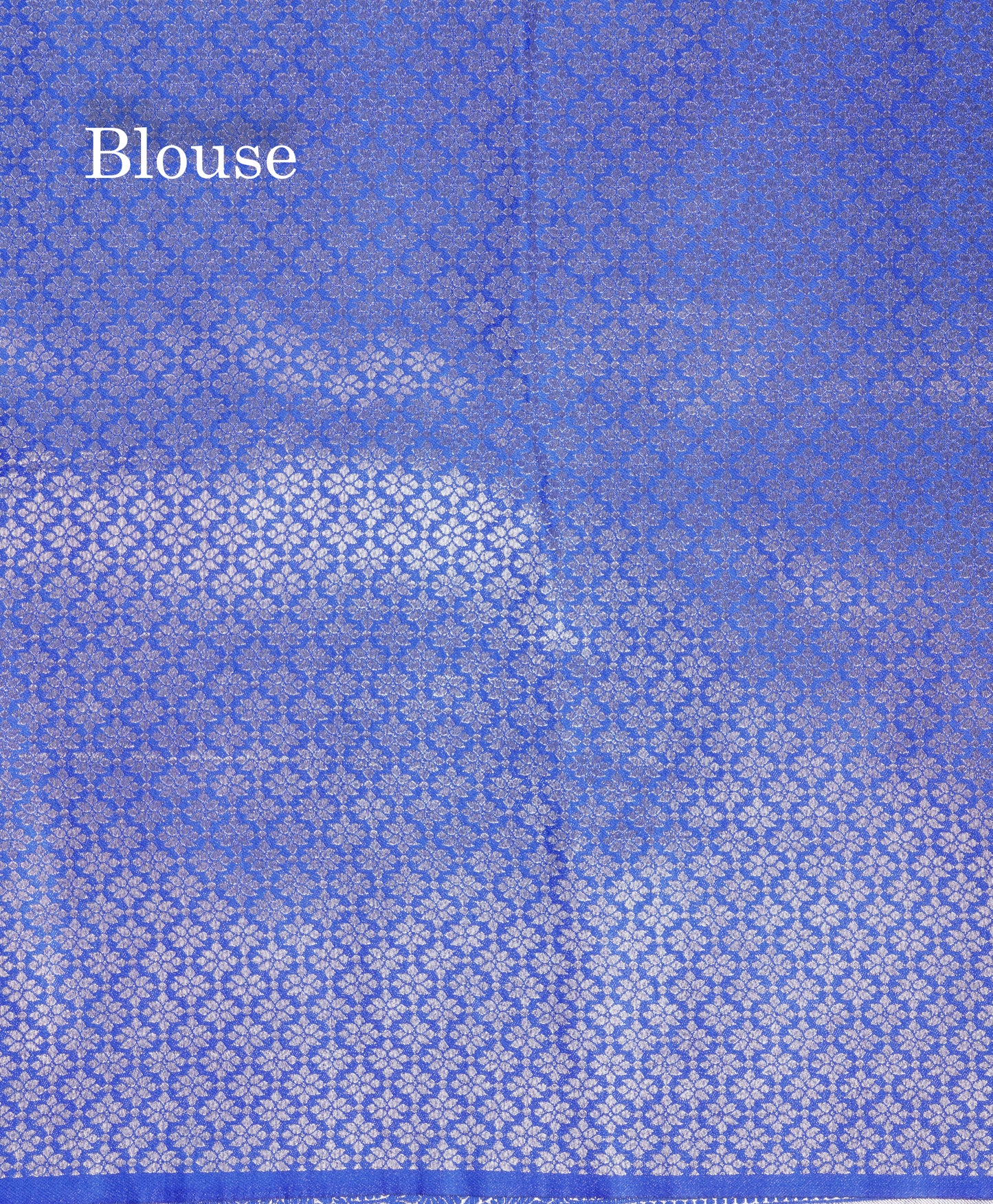 Beautiful Royal Blue Russian Silk Saree With Fancy Self Border