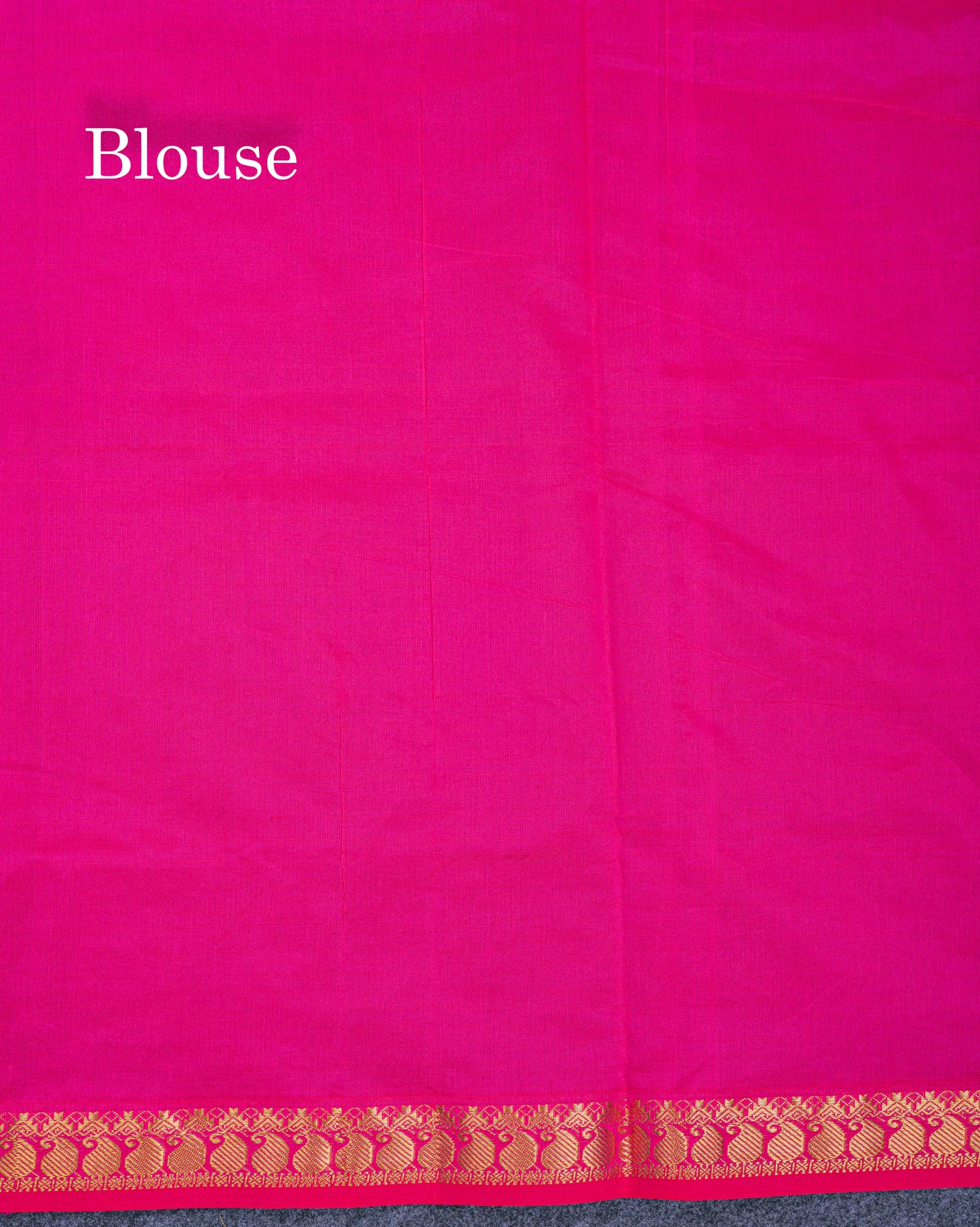 Beautiful Dark Brown Semi Silk Cotton Saree With Contrast Rani Pink Blouse