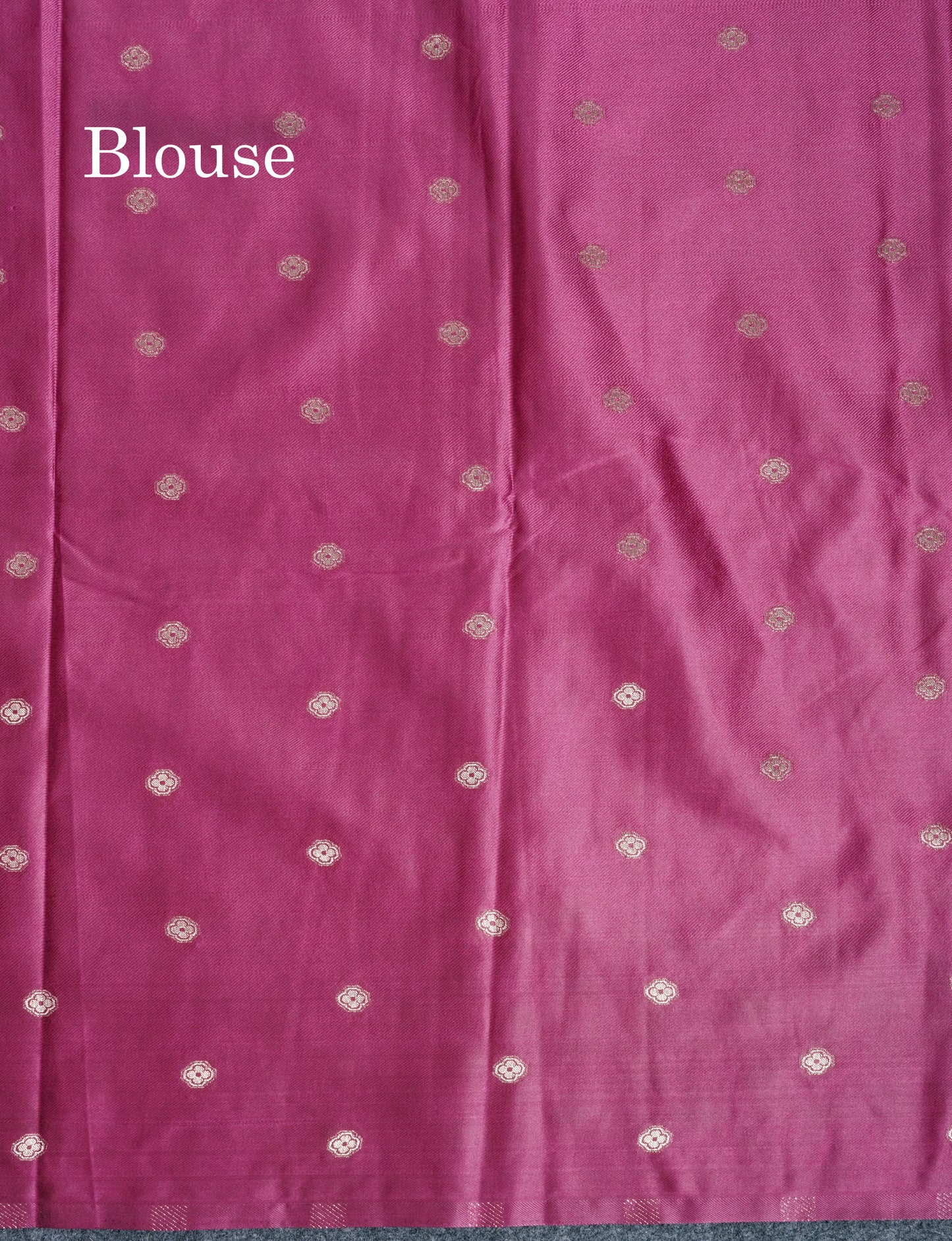 Beautiful Magenta Russian Silk Saree With Fancy Self Border