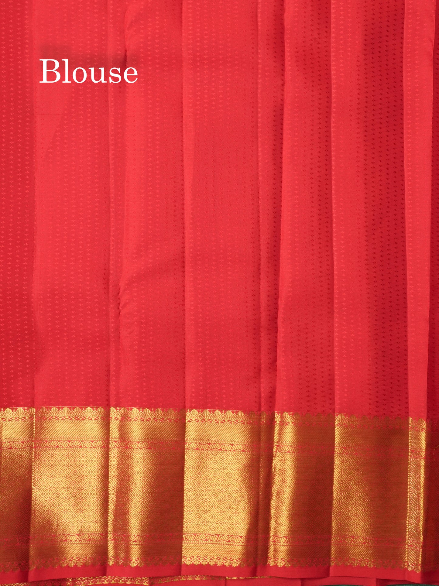 Chilly Red Bridal Pure Kanjivaram Silk Saree With Self Border