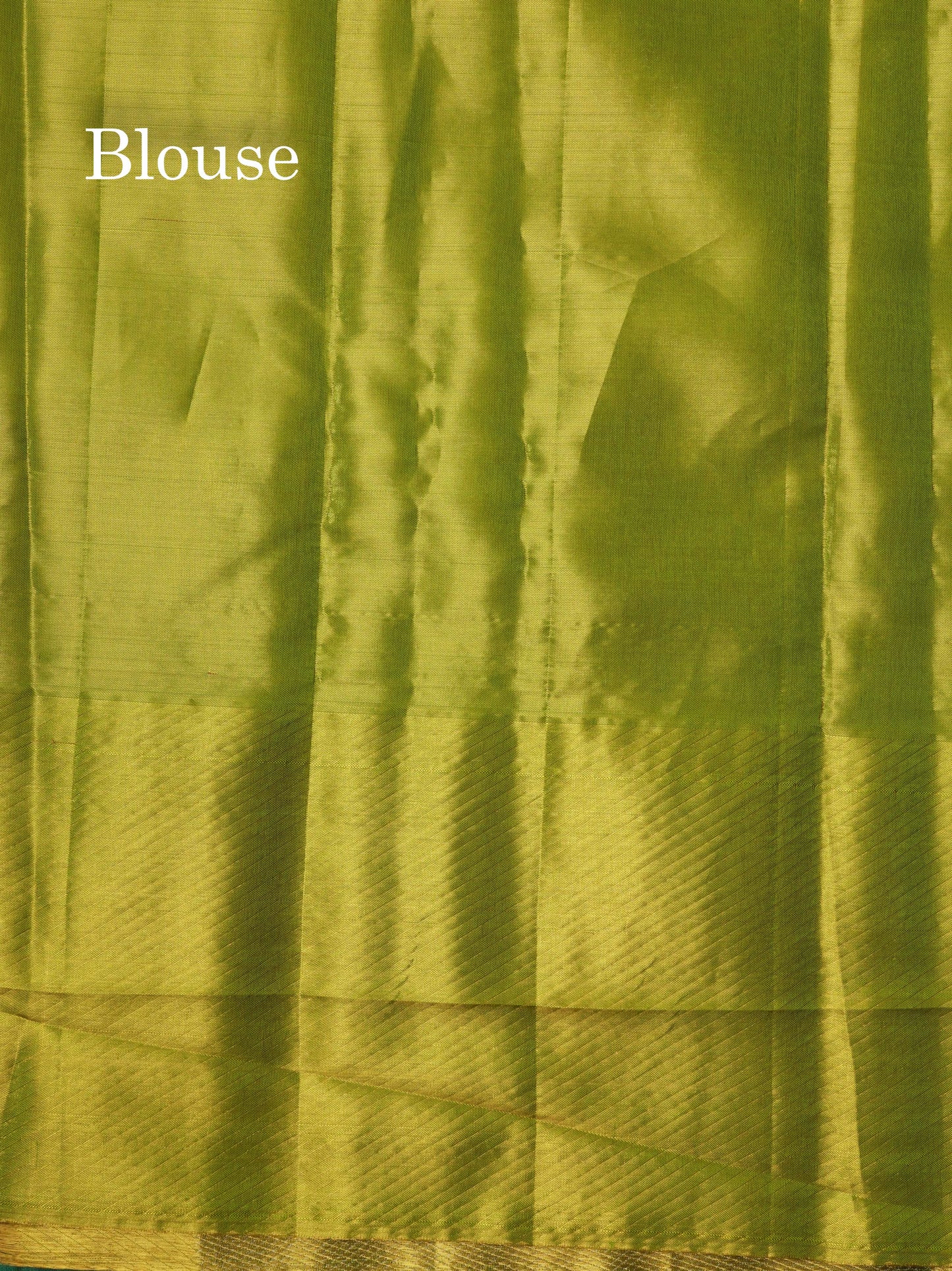 Light Elaichi Green Bridal Pure Kanjivaram Silk Saree With Contrast Light Green Blouse