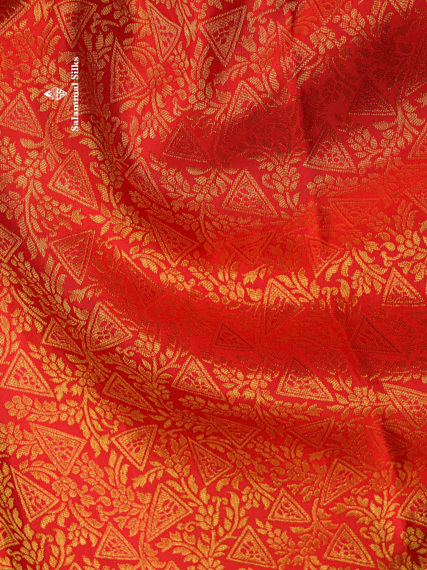 Red Bridal Pure Kanjivaram Silk Saree With Self Border