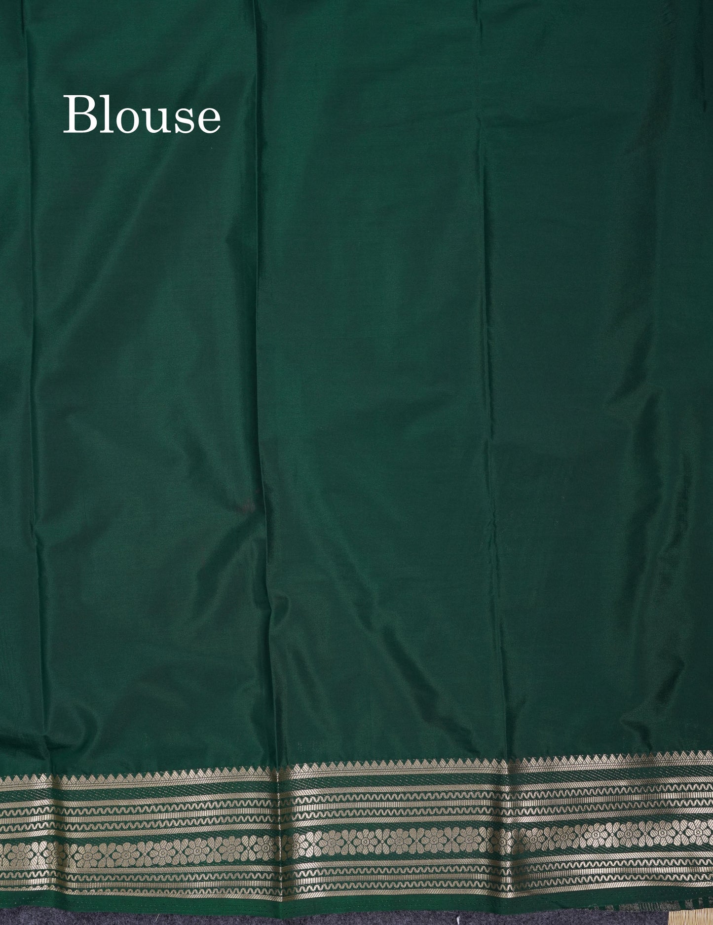 Beautiful Navy Blue Plain Semi Mysore Silk Saree With Contrast Pink Traditional Border