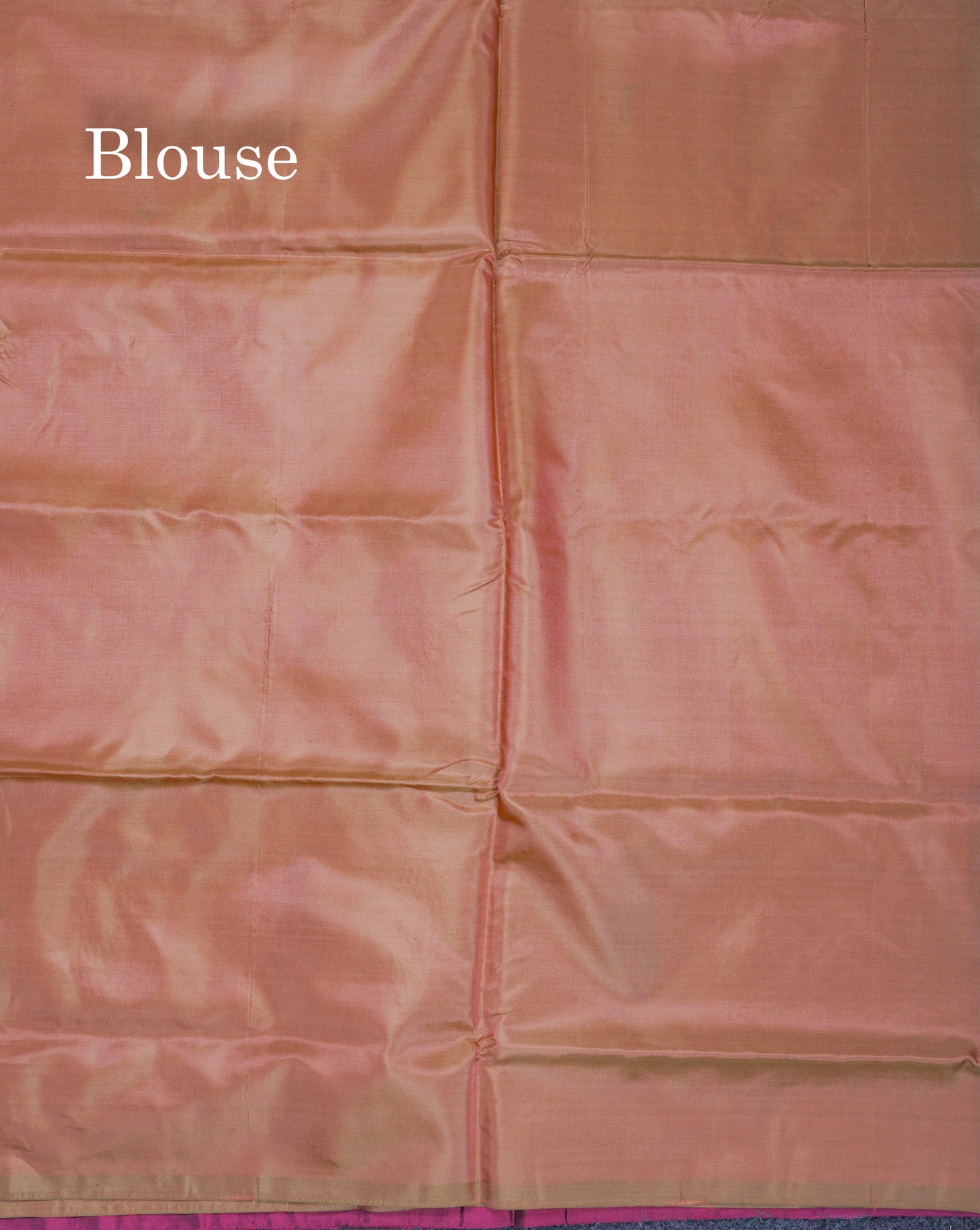 Magenta Thread work Buttas Banana Pinth Saree (Vaazhainaar Pattu) With Contrast Brown Blouse