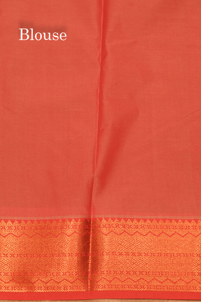 Pastel Blue Colour Semi Silk Saree With Maroon Border