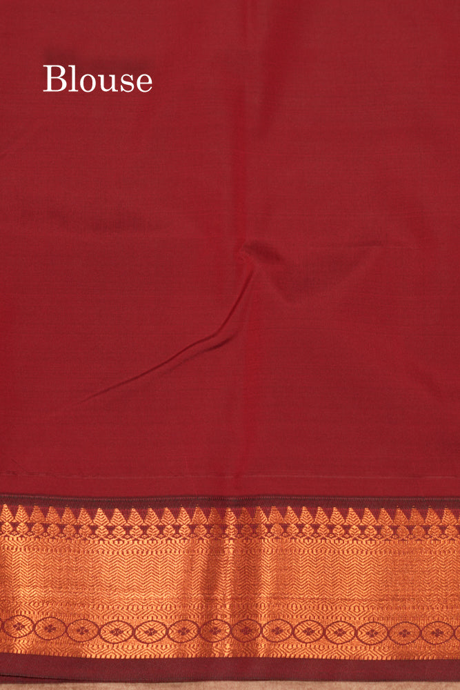 Navy Blue Colour Semi Silk Saree With Maroon Border