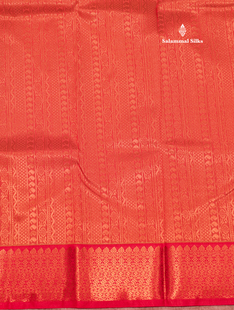 Mustard Yellow Colour Semi Silk Saree With Light Orange Border