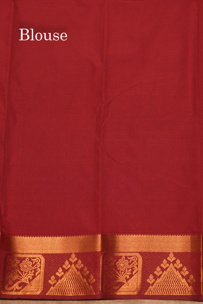Green Colour Semi Silk Saree With Fancy Border