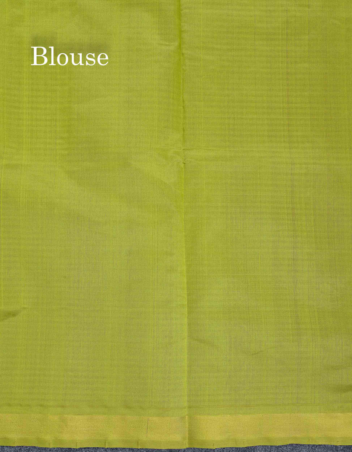 Semi Silk Cotton Saree - Maroon & Parrot Green Colour Body With Tiny Checks & Small Ribbon Border