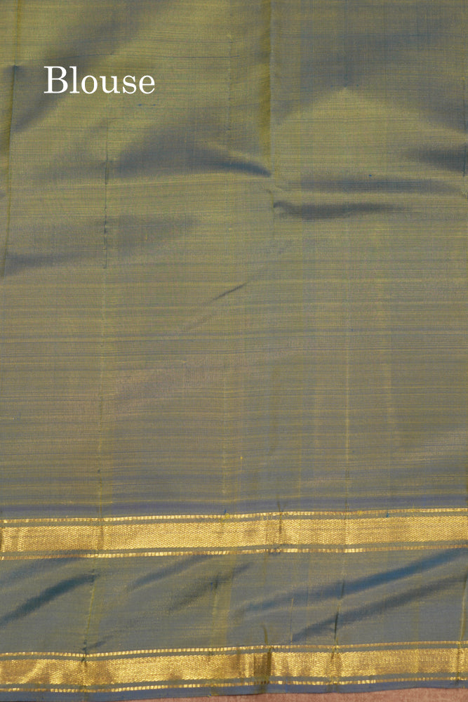 Lemon Yellow Colour Pure Kanjivaram Silk Saree With Contrast Double Border