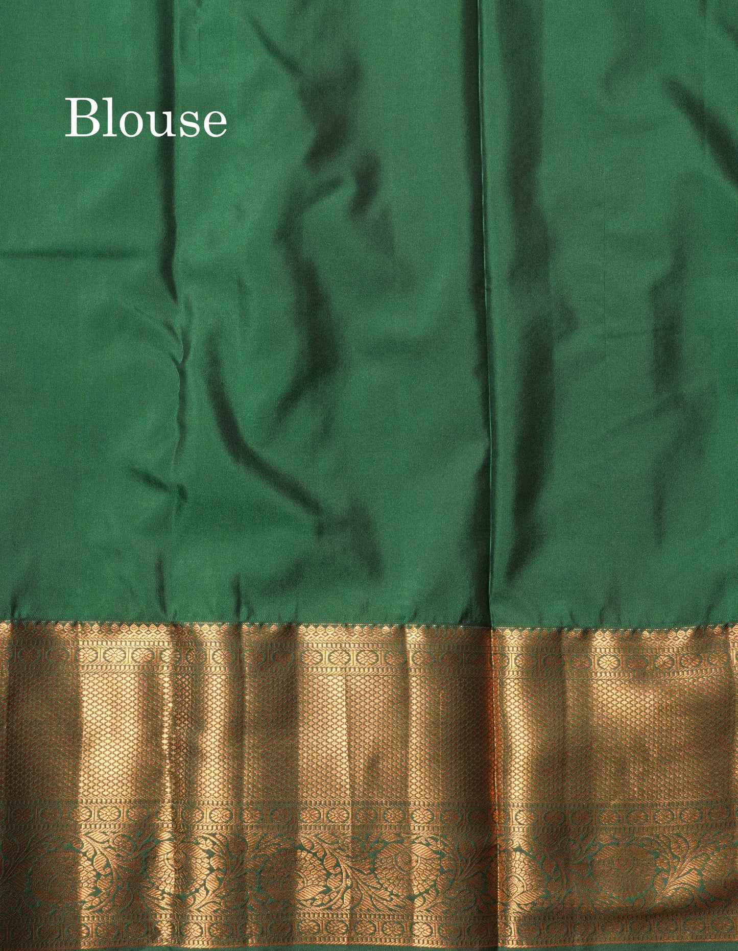 Magenta Pink Bridal Semi Silk Saree With Contrast Bottle Green Border