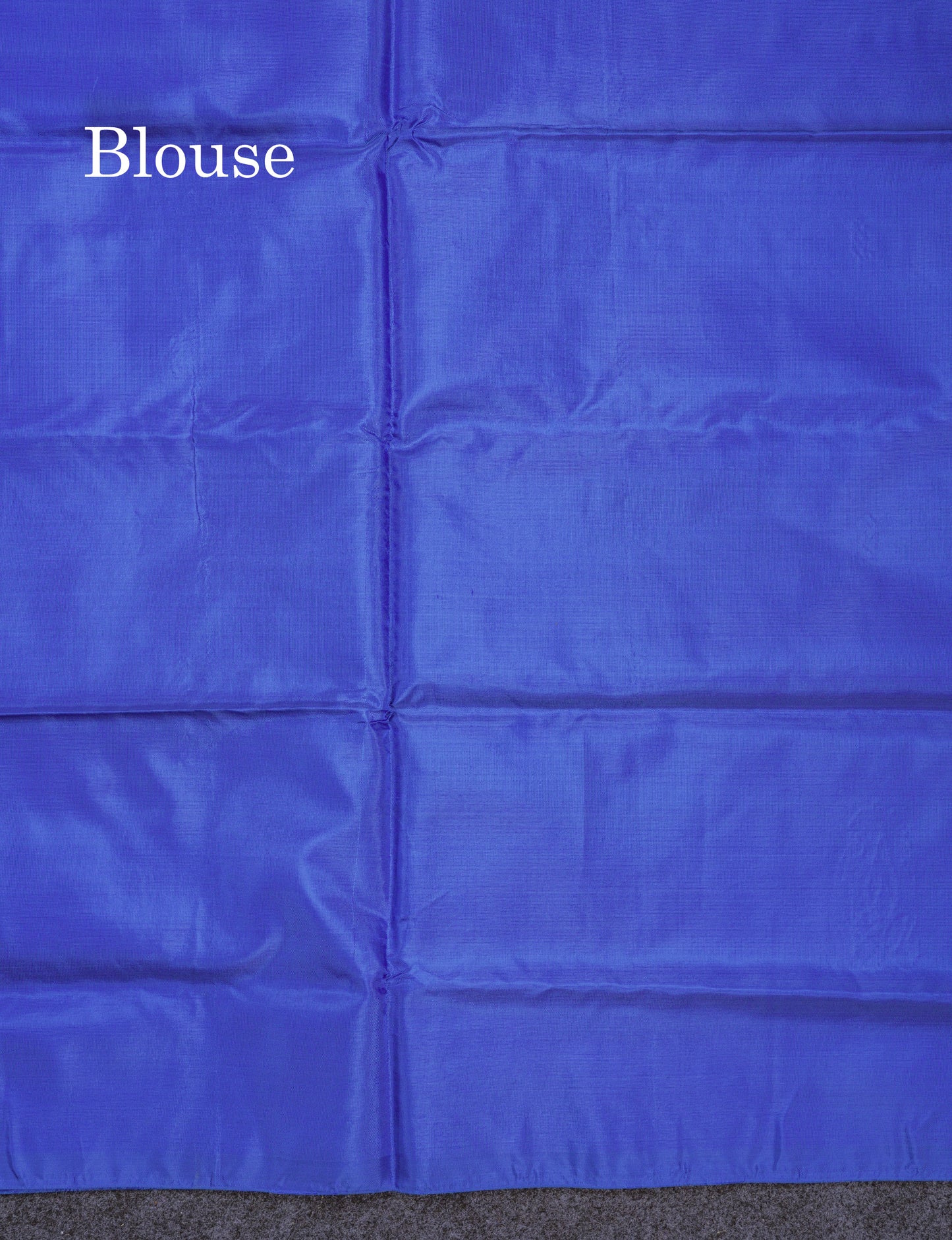 Orange Thread work Buttas Banana Pinth Saree (Vaazhainaar Pattu) With Contrast Royal Blue Blouse