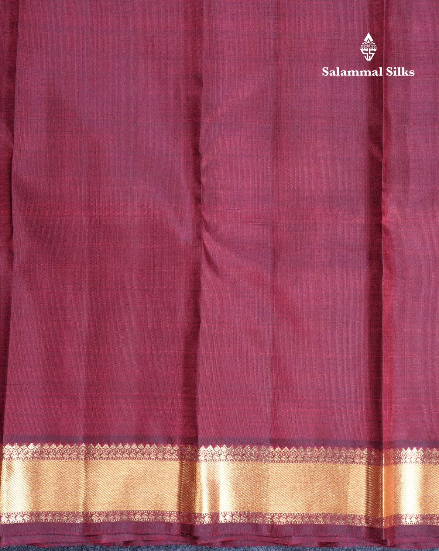 Maroon Beautiful Small Buttas Pure Kanjivaram Silk Saree Pure Zari with Self Border