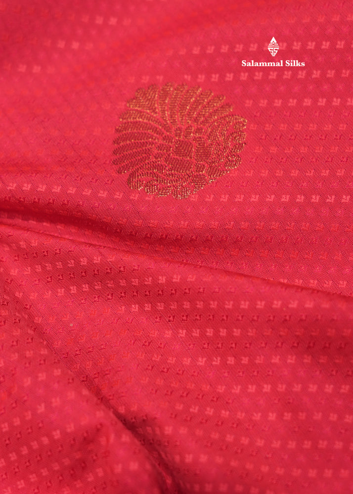 Pink Colour Semi Silk Saree With Green Border