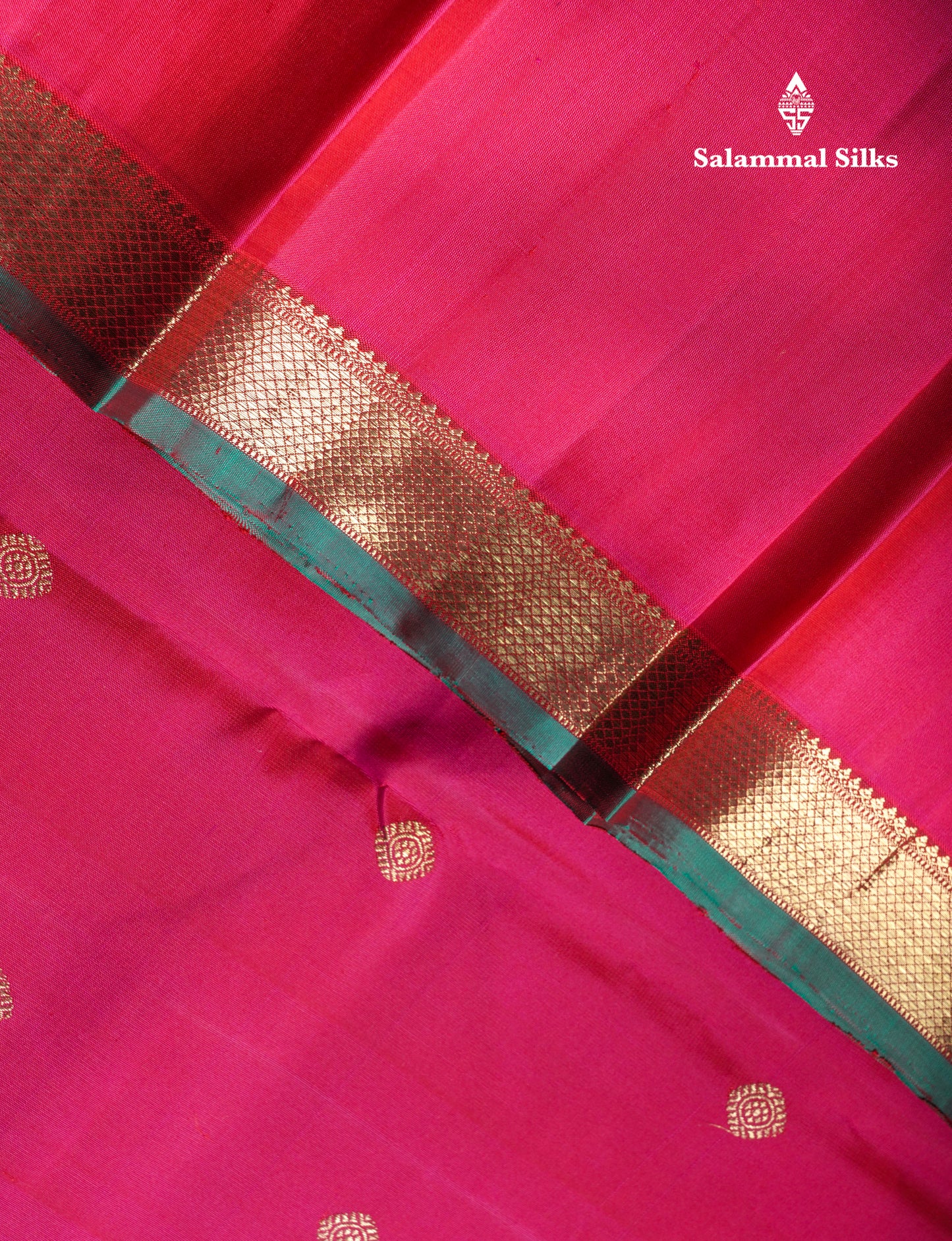 Beautiful Reddish Pink Pure Kanjivaram Silk Saree Pure Zari with Traditional Evening Morning Border