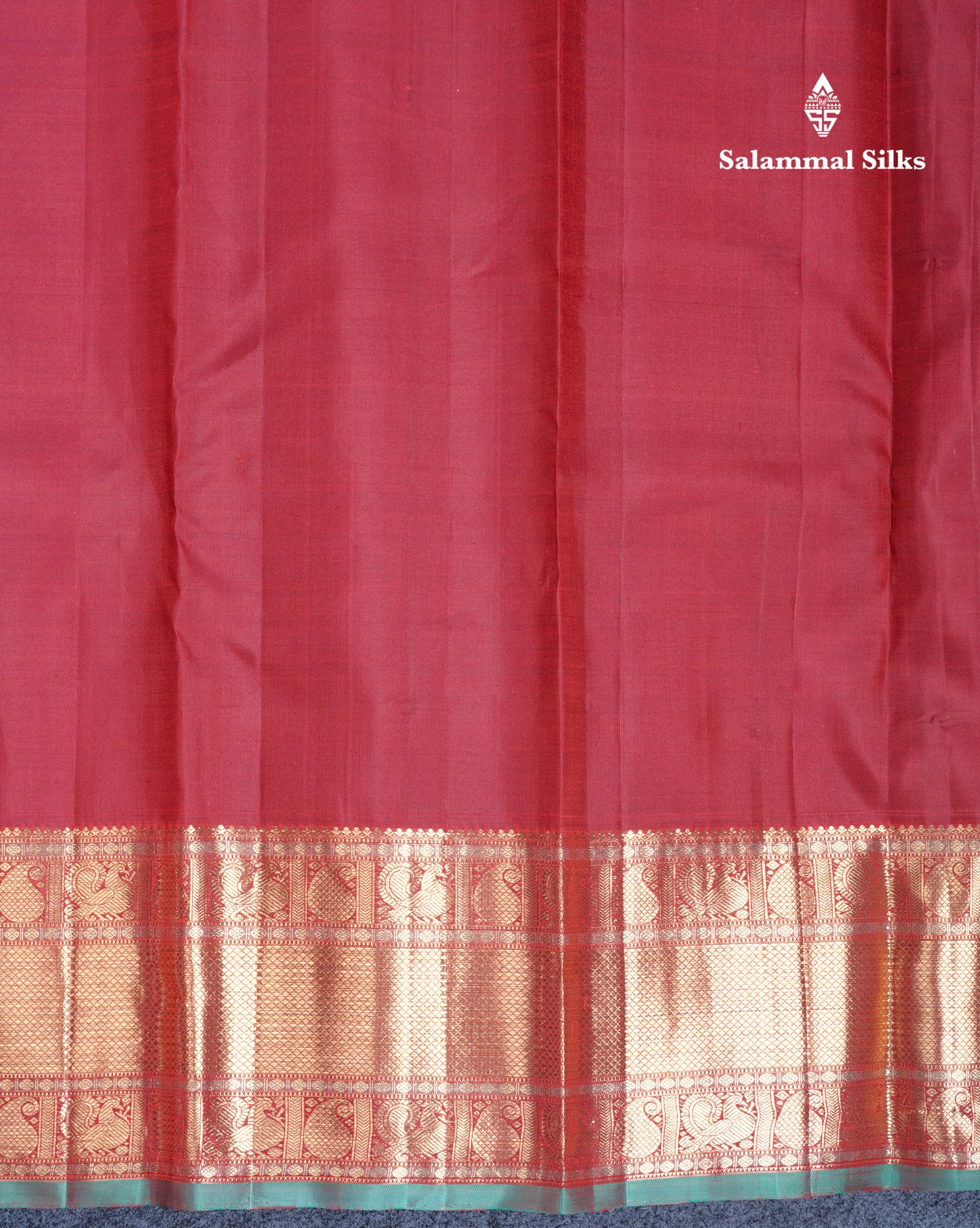 Beautiful Reddish Pink Pure Kanjivaram Silk Saree Pure Zari with Traditional Evening Morning Border