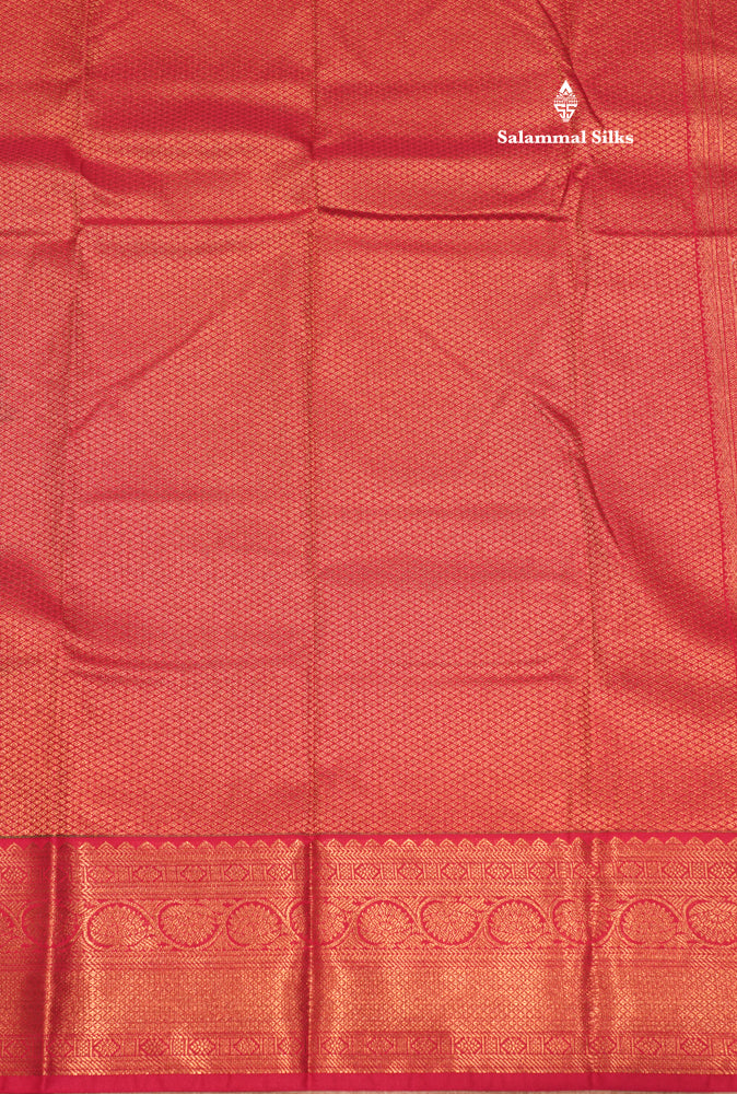 Sapphire Green Colour Semi Silk Saree With Pink Border