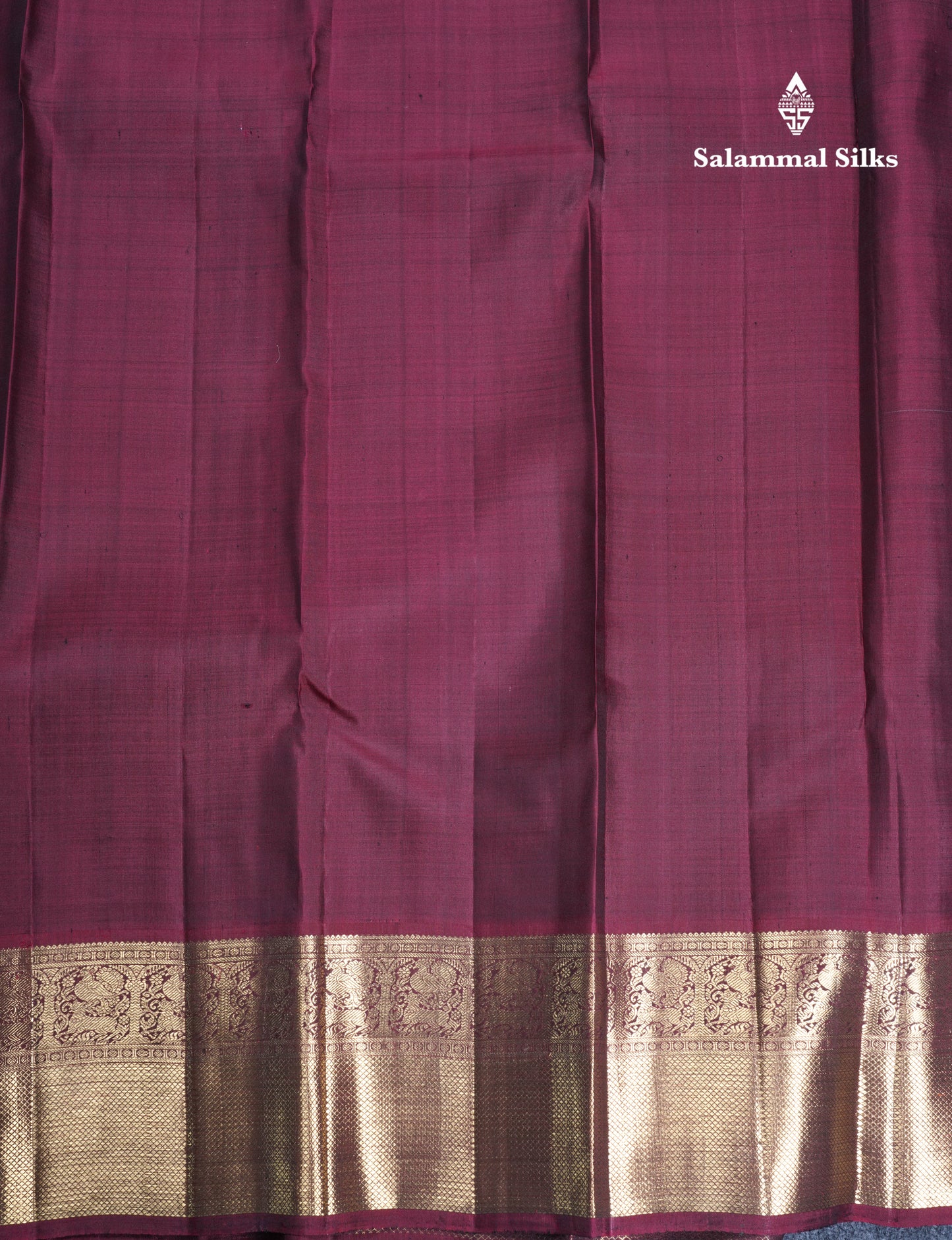 Grey Beautiful Pure Kanjivaram Silk Saree Pure Zari with Traditional Korvai Dark Maroon Border