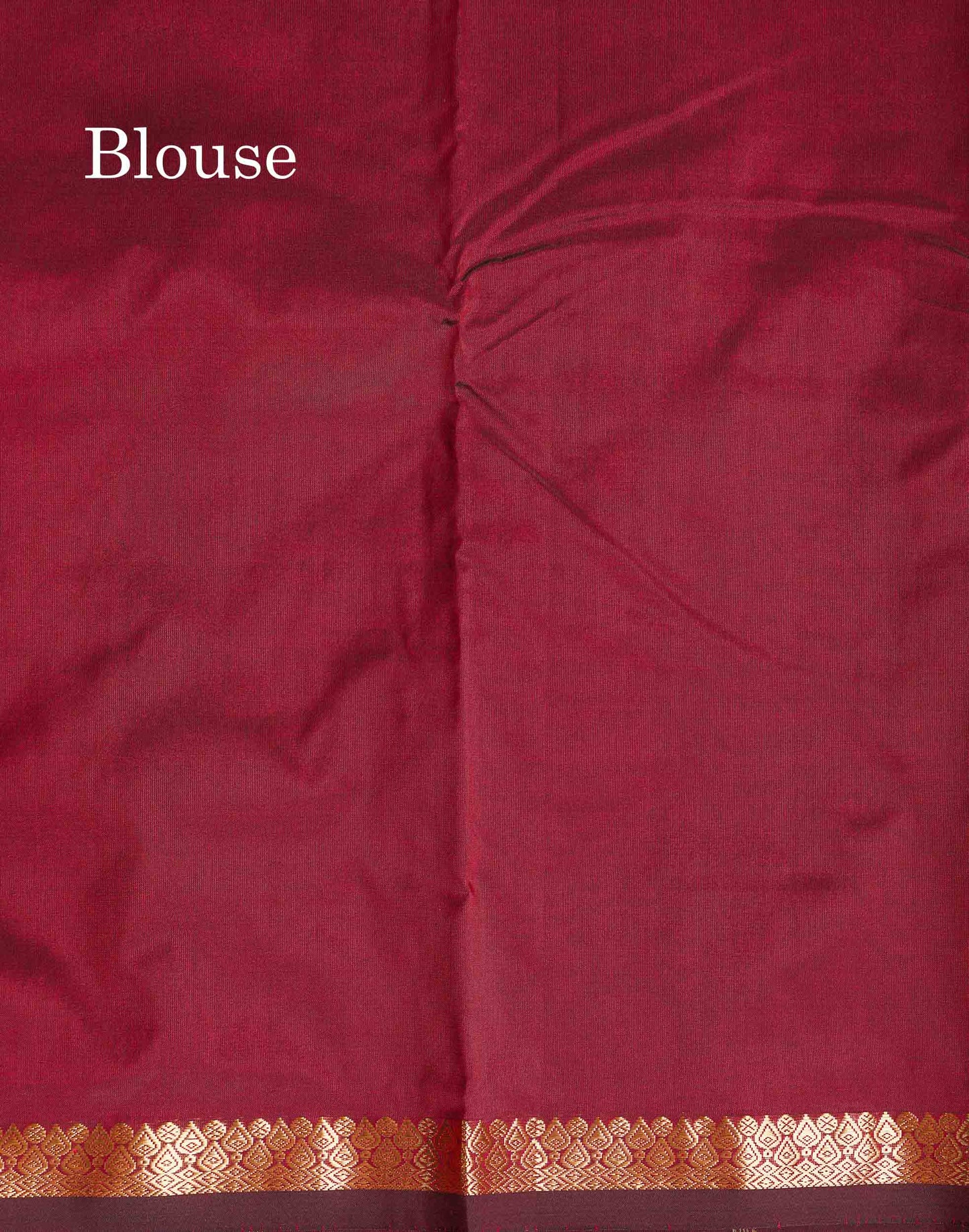 Semi Silk Saree - Maroon Colour Body Zari Butta With Traditional Small Border