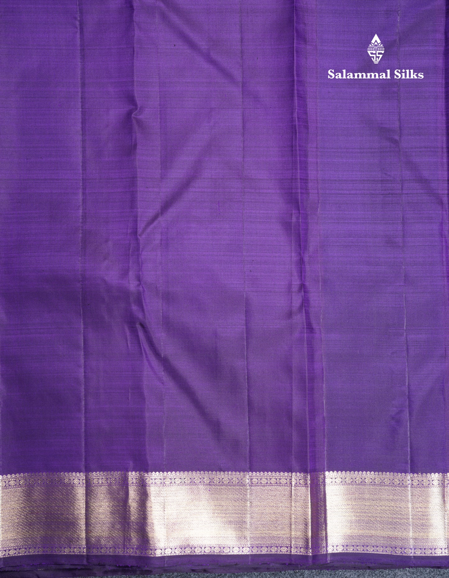 Violet Pure Kanjivaram Silk Saree Pure Zari with Beautiful Border