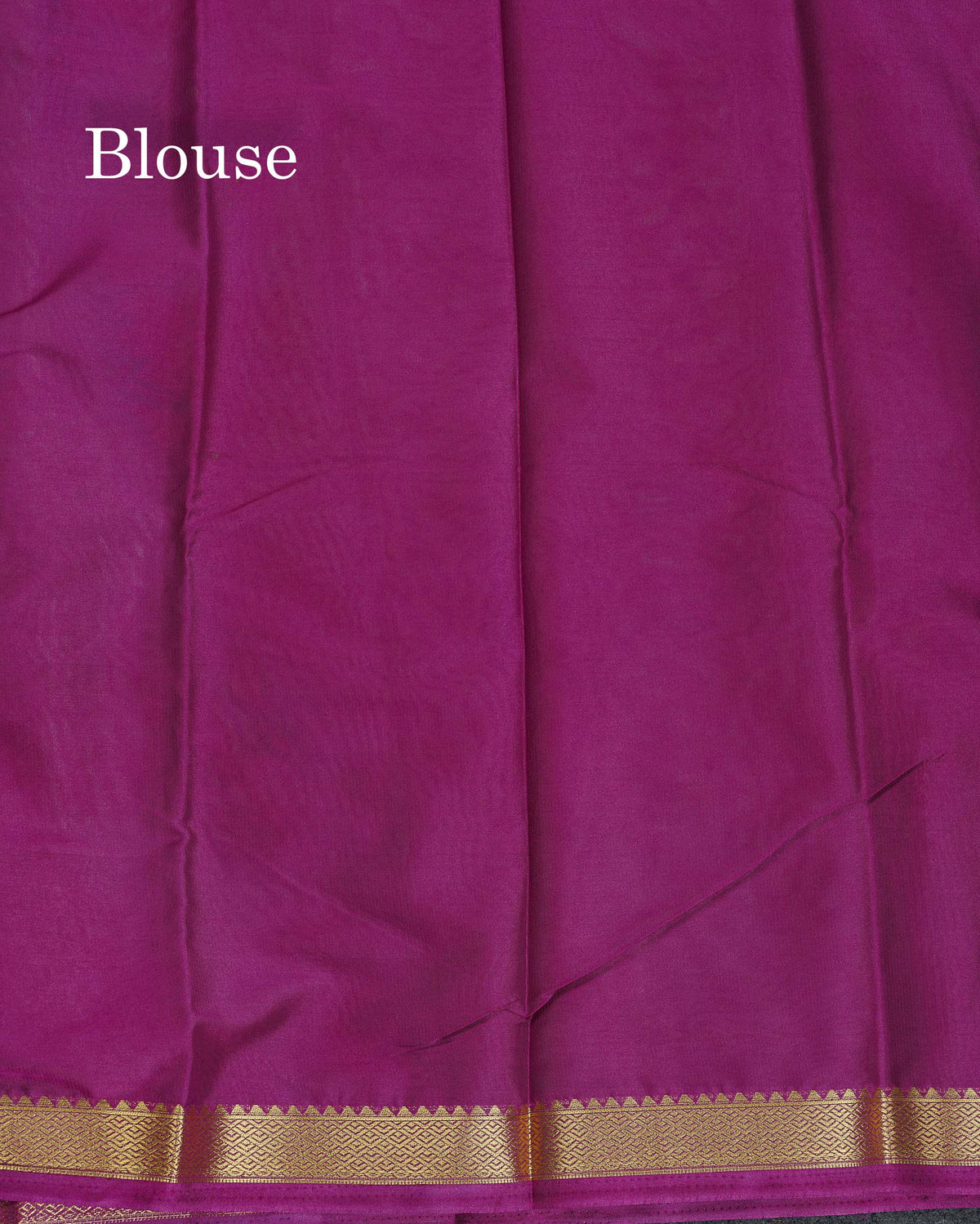 Semi Mysore Silk Saree - Pista Green Colour Body Plain With Magenta Small Border