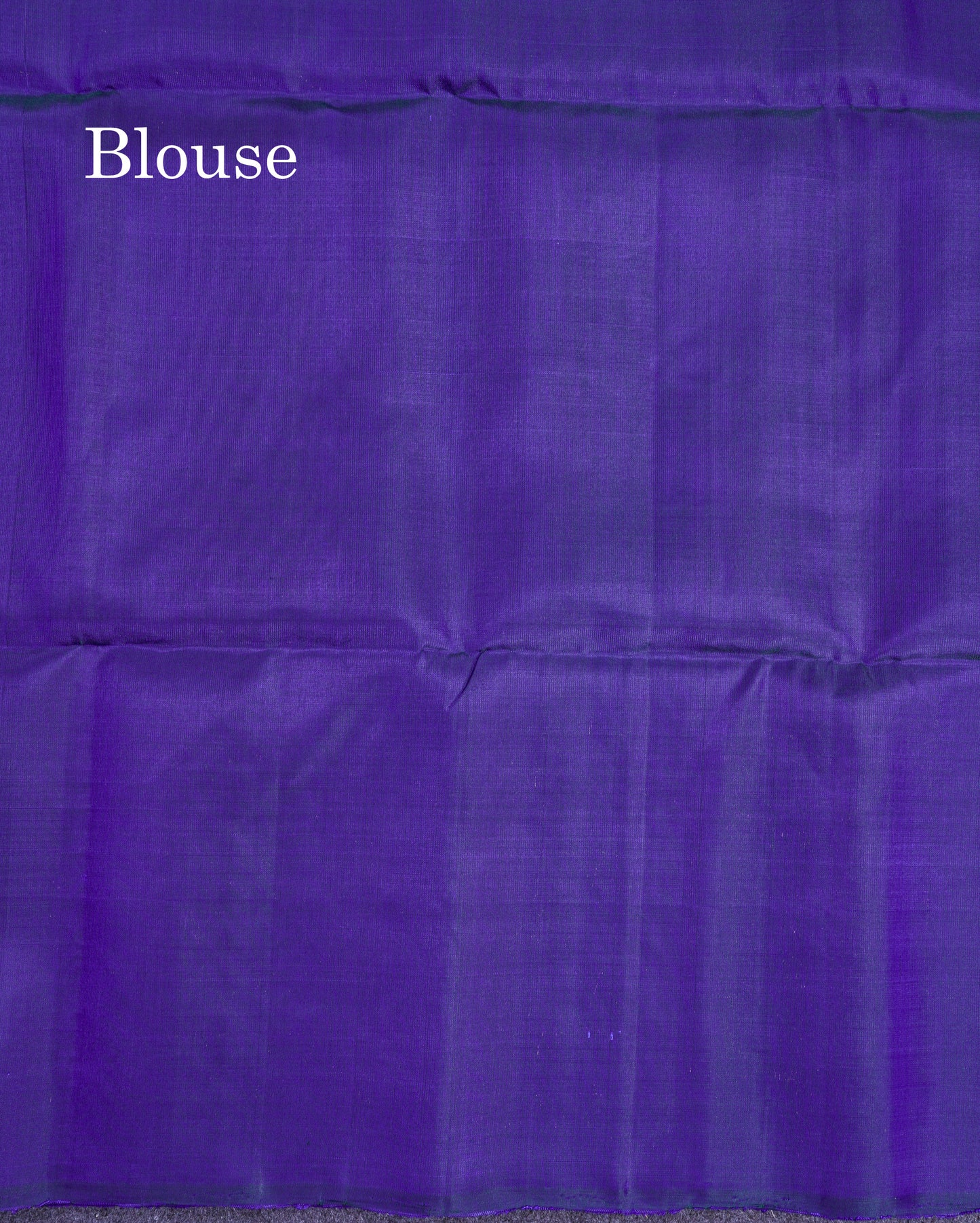 Beautiful Dual Tone Blue Pure Kanjivaram Soft Silk Saree With Blouse