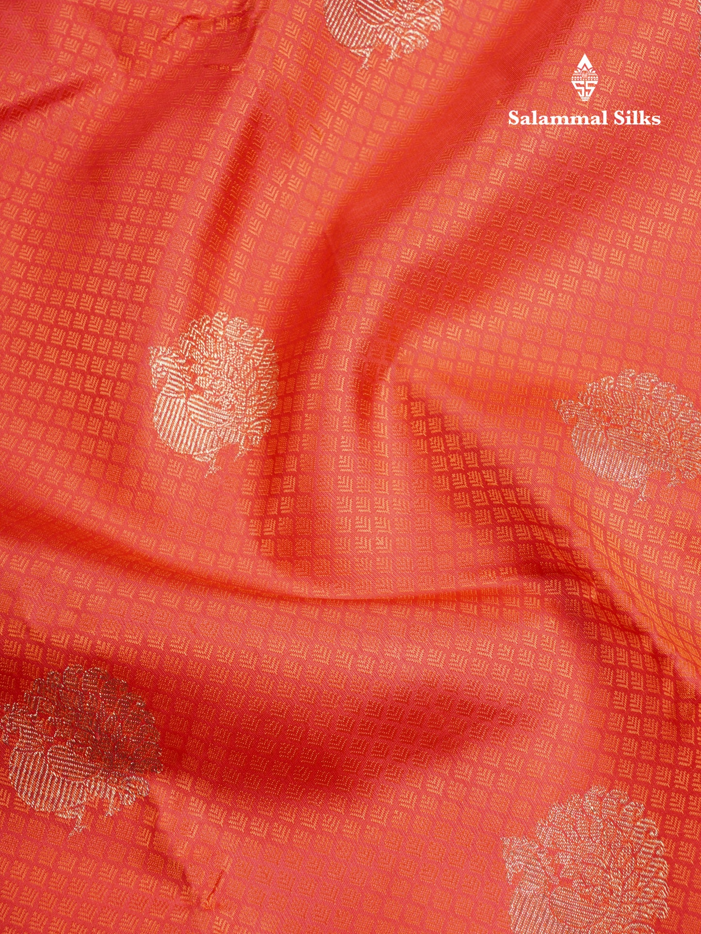 Red Beautiful Emboss Design Bridal Pure Kanjivaram Silk Saree Pure Zari with Traditional Zari Butta Border