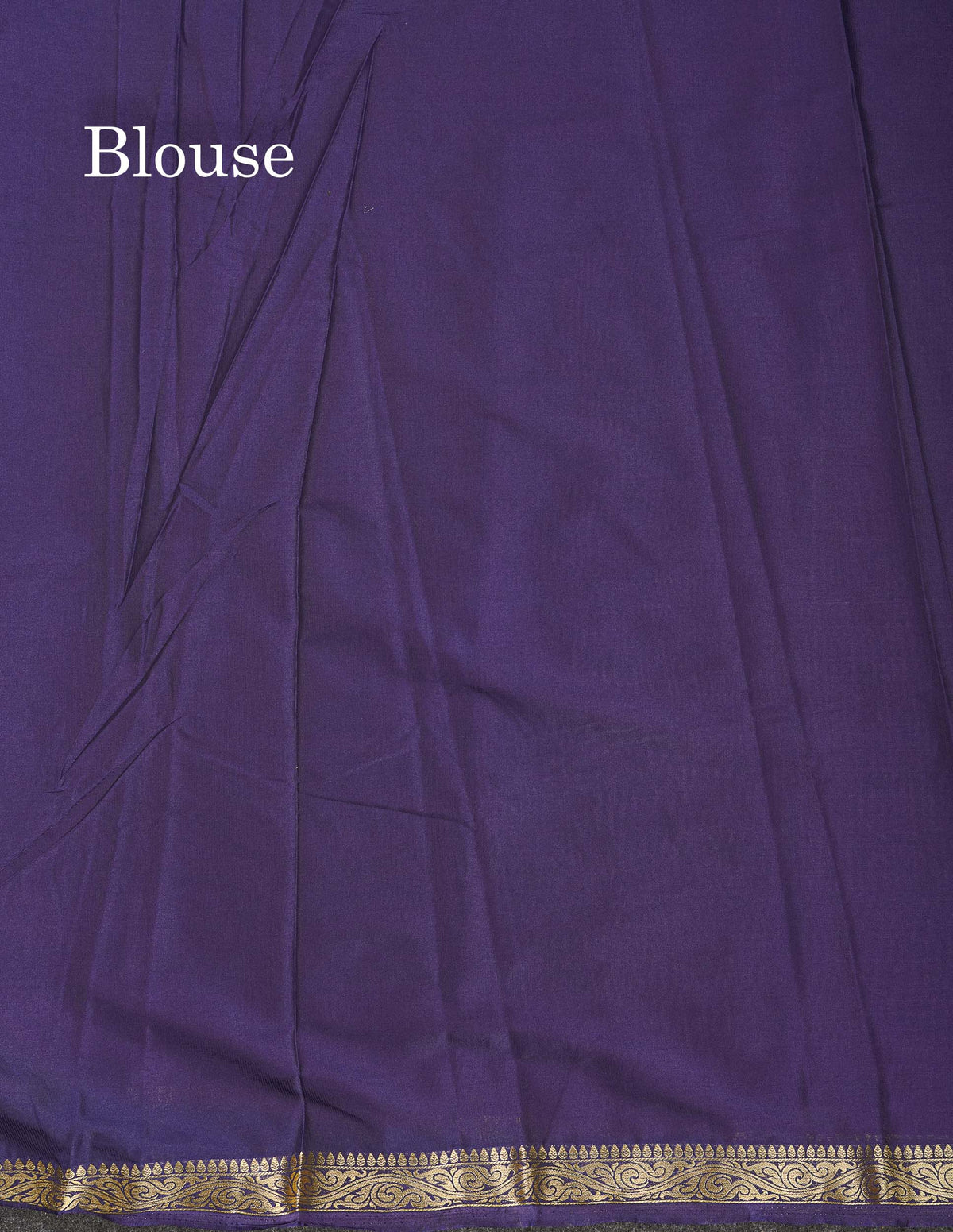 Semi Mysore Silk Saree - Pink Colour Body Plain With Dual Tone Violet Small Border