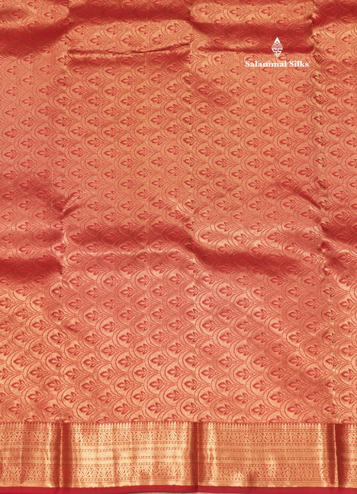 Maroon Colour Pure Kanjivaram Silk Saree With Small Gold Zari Border