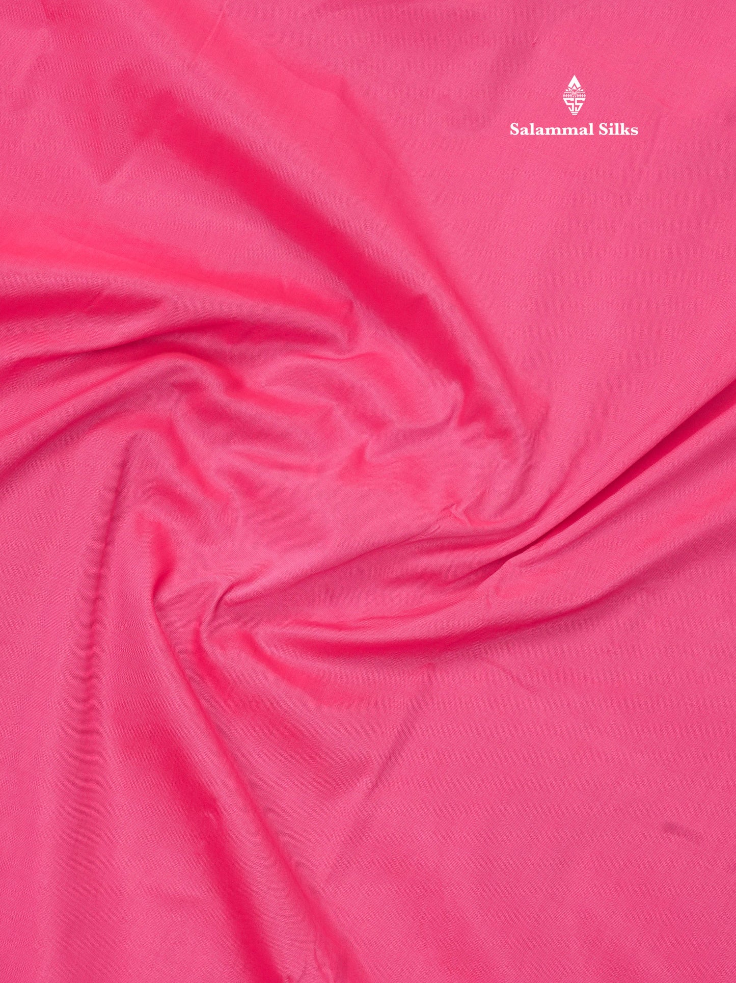 9.5 Yards Semi Silk Saree Pink with Contrast Bottle Green Border
