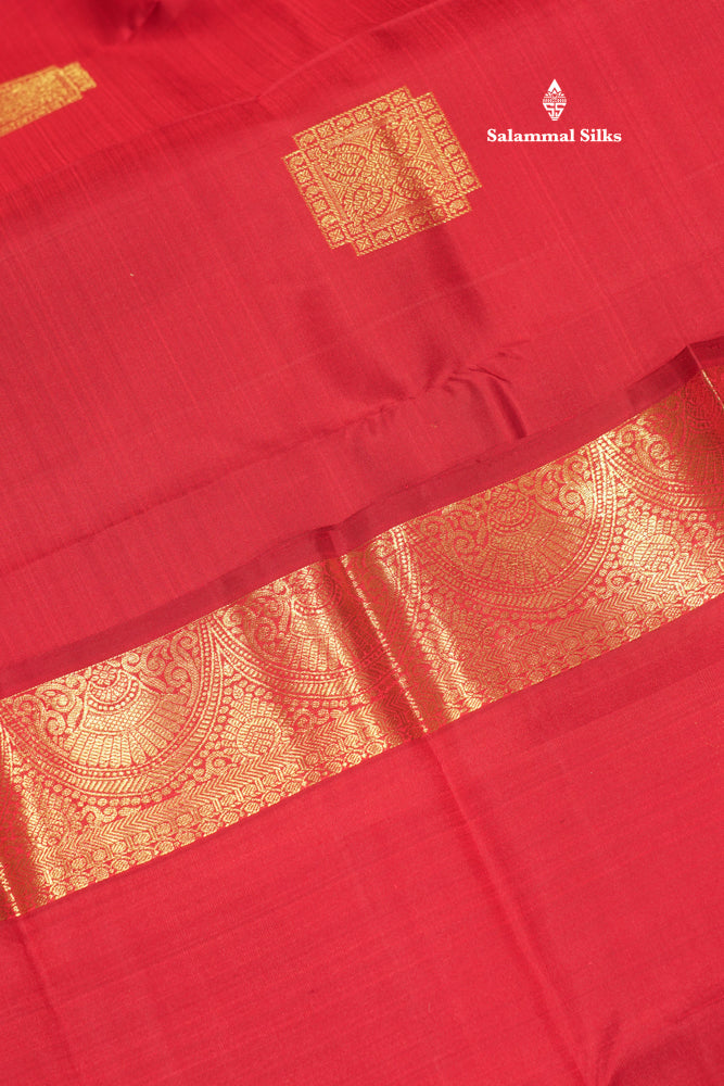 Maroon Colour Pure Kanjivaram Silk Saree With Gold Zari Long Border