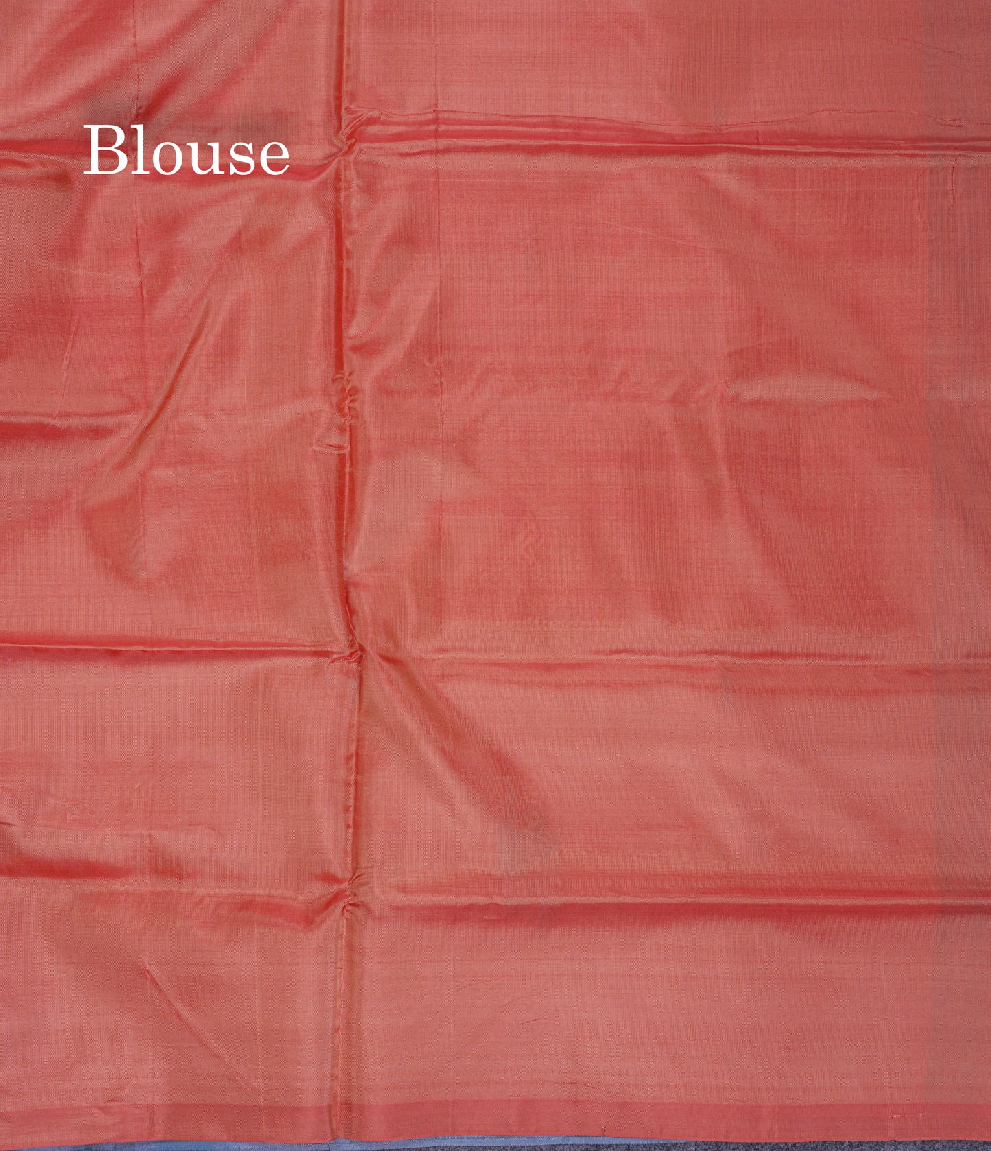 Light Blue Thread work Buttas Banana Pinth Saree (Vaazhainaar Pattu) With Contrast Dark Peach Blouse