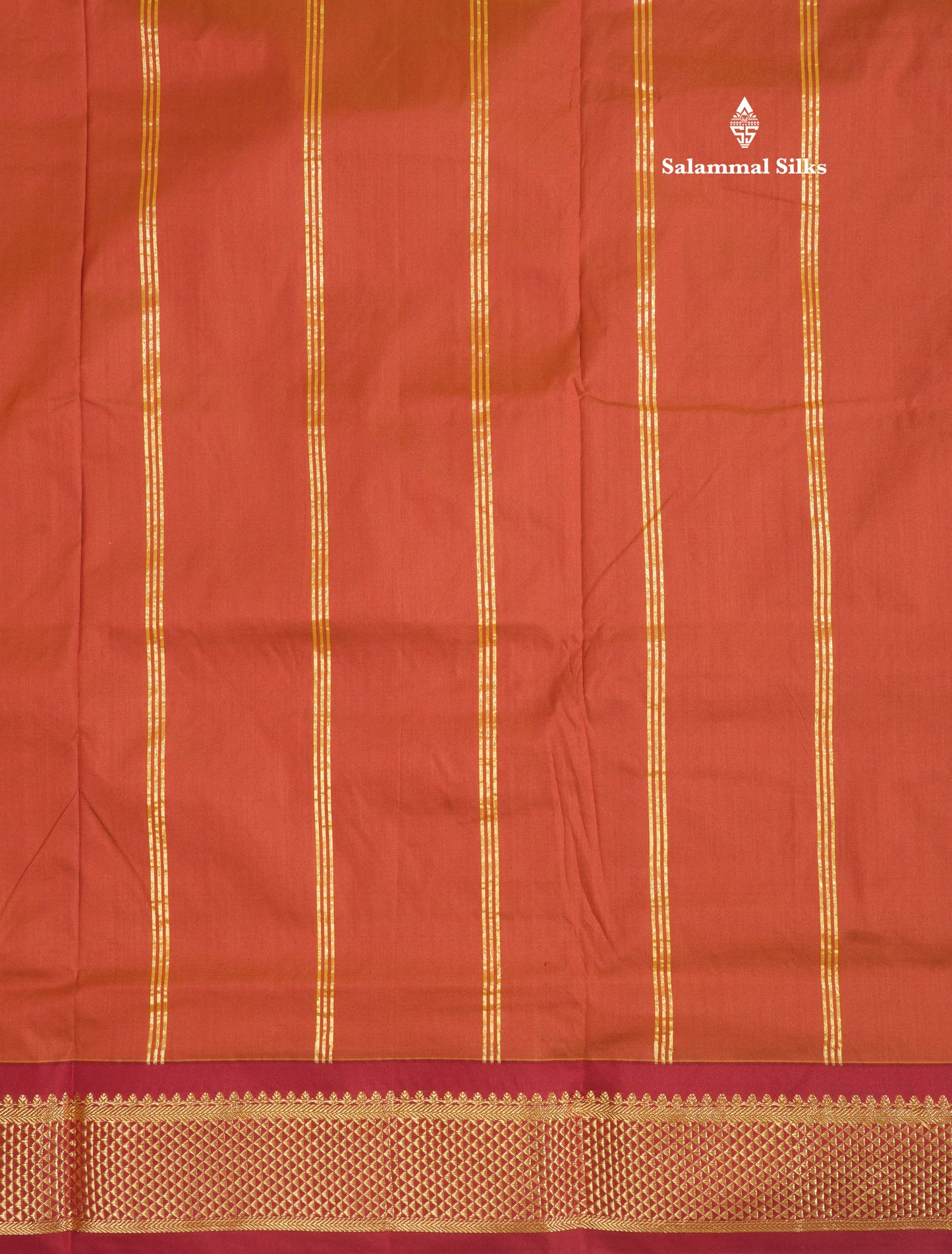 9.5 Yards Semi Silk Saree Light Green with Contrast Maroon Border