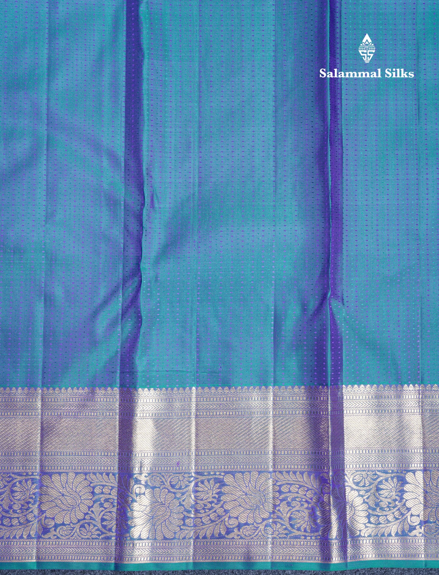 Peacock Blue Meenakari Work Bridal Pure Kanjivaram Silk Saree 2G Zari With Self Border