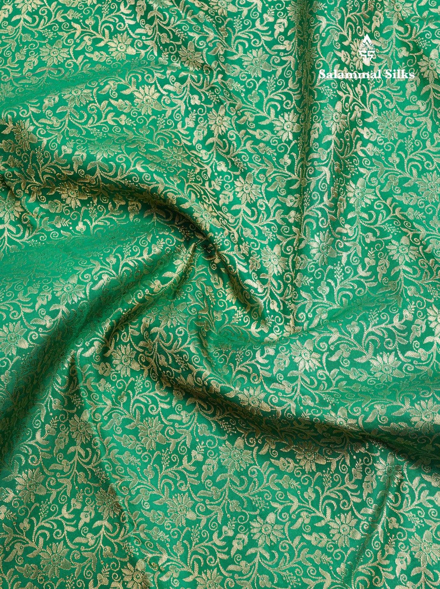 Bottle Green Grand Bridal Pure Kanjivaram Silk Saree 2G Zari With Self Border