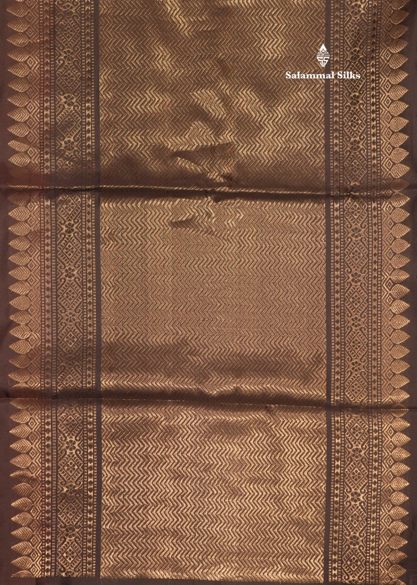 Dark Brown Colour Pure Kanjivaram Soft Silk Saree With Black Border