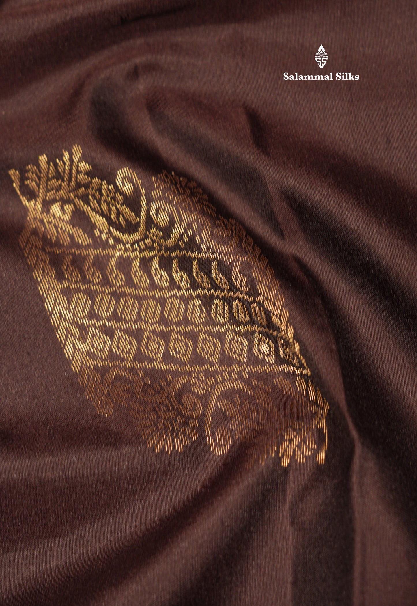 Dark Brown Colour Pure Kanjivaram Soft Silk Saree With Black Border