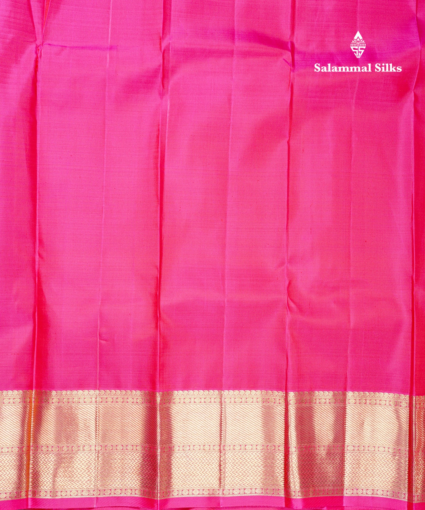 Light Pink Beautiful Bridal Pure Kanjivaram Silk Saree 2G Zari With Traditional Korvai Pink Border