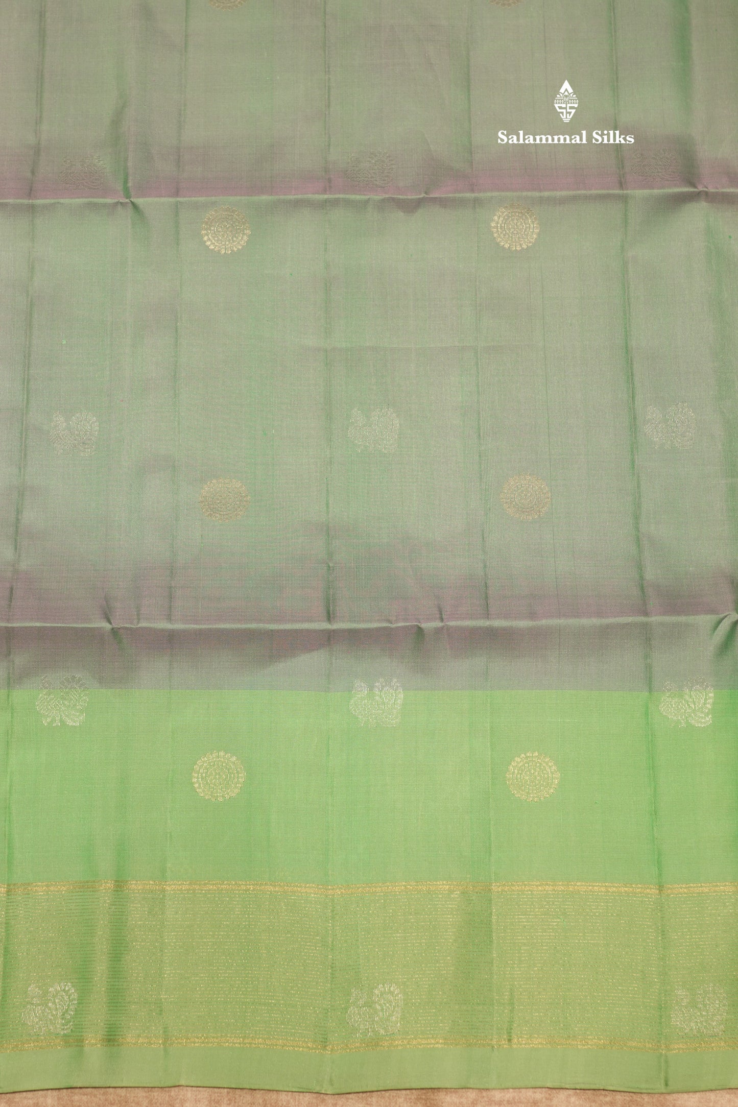 Light Green Colour Pure Kanjivaram Soft Silk Saree With Elaichi Green Border