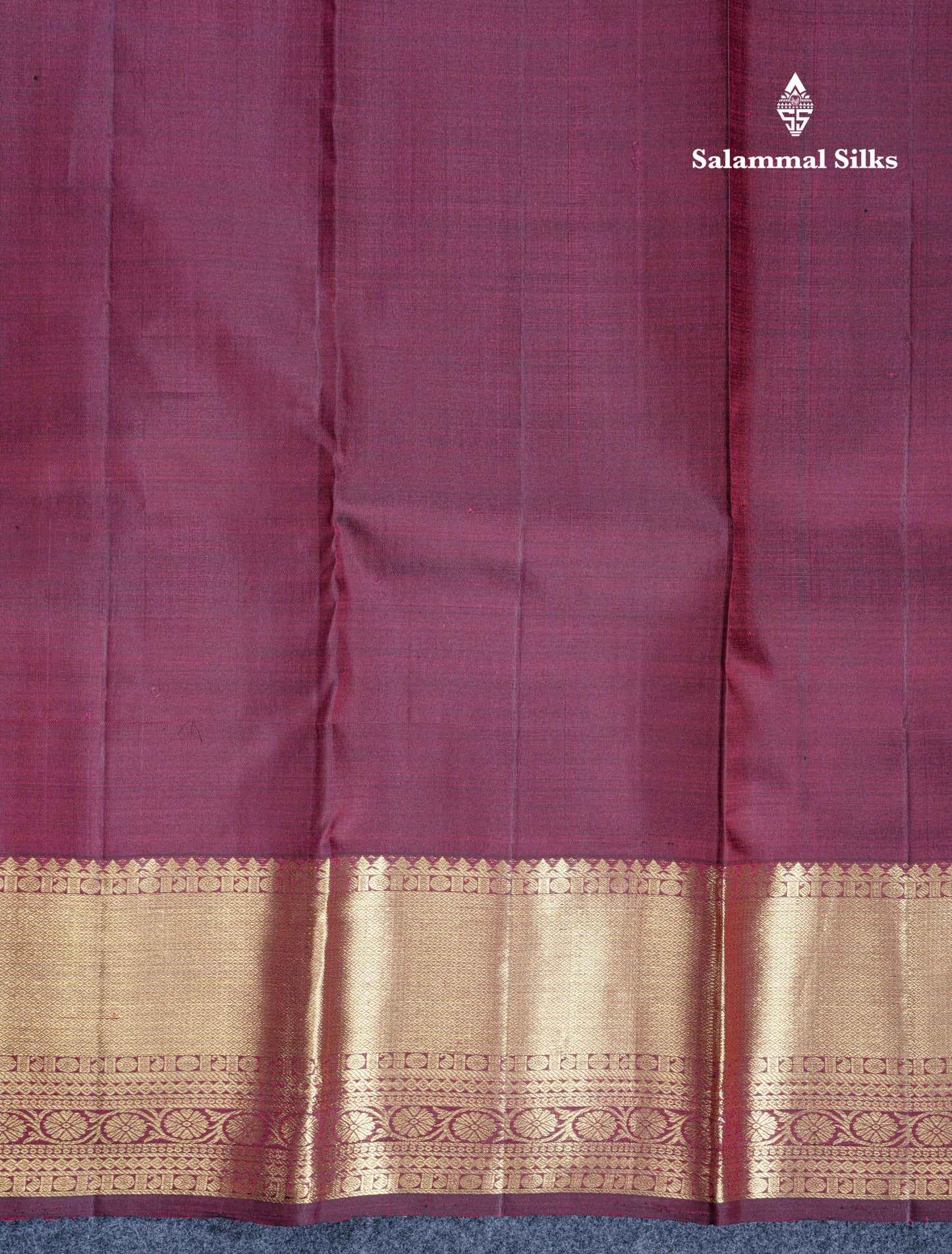 Maroon Beautiful Small Buttas Pure Kanjivaram Silk Saree With Self Border