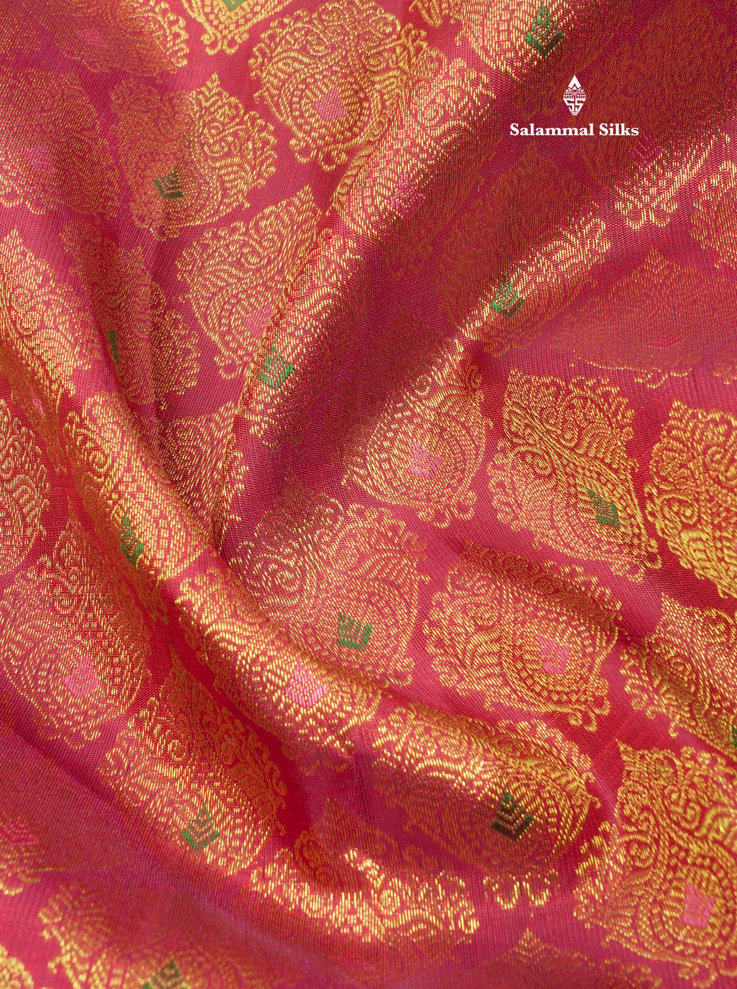 Beautiful Maroon Meenakari Work Bridal Pure Kanjivaram Silk Saree With Traditional Border