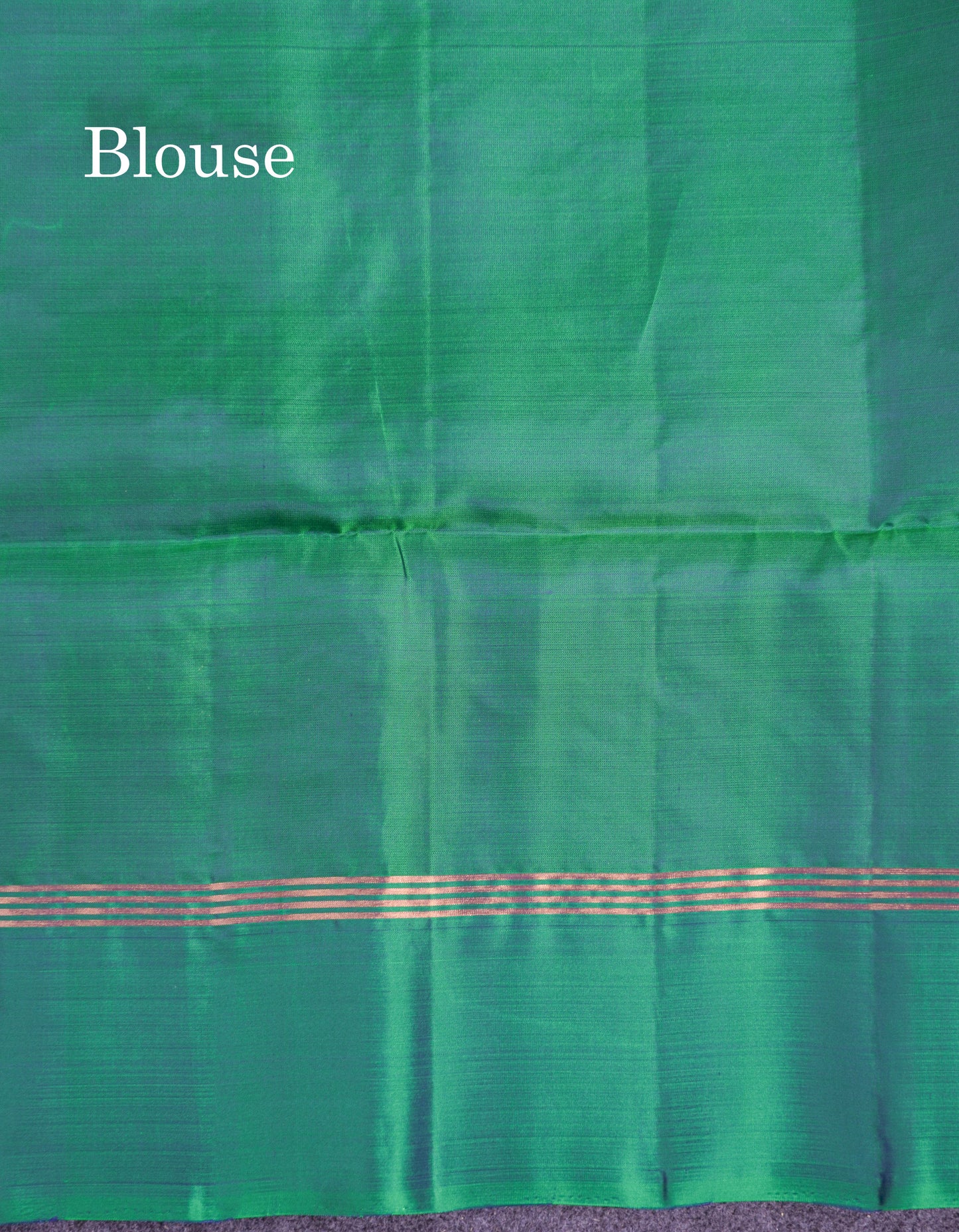 Beautiful Navy Blue Pure Mix Kanjivaram Soft Silk Saree With Contrast Dual Tone Peacock Green Fancy Border